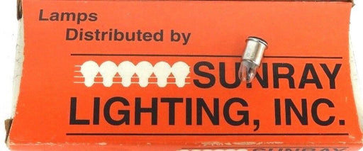 BOX OF 10 NEW SYLVANIA SUNRAY 387 LAMP MINIATURE 28V 1.2W T1.75 MIDGET FLANGED