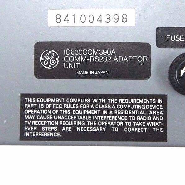 NIB GE FANUC IC630CCM390A CONVERTER ADAPTOR UNIT CCMM-RS232