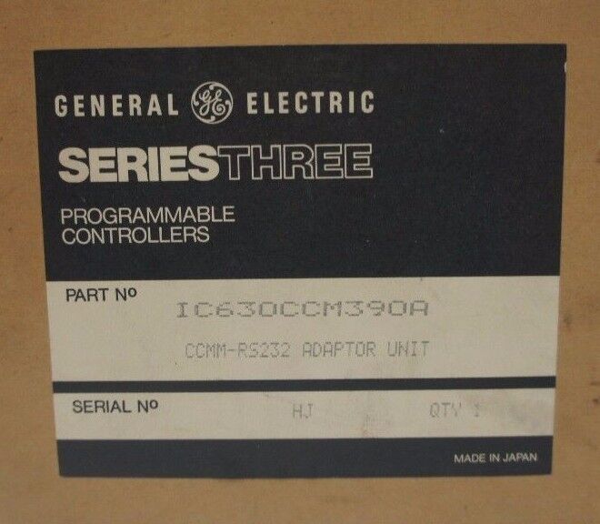 NIB GE FANUC IC630CCM390A CONVERTER ADAPTOR UNIT CCMM-RS232