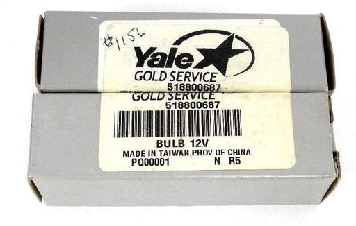 LOT OF 2 NEW YALE GOLD SERVICE 518800687 BULBS 12V, 1156 12V 32CP F4