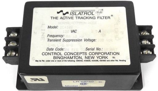 ISLATROL IC+102 ACTIVE TRACKING FILTER 120VAC, 2.5A, 50/60HZ, IC102