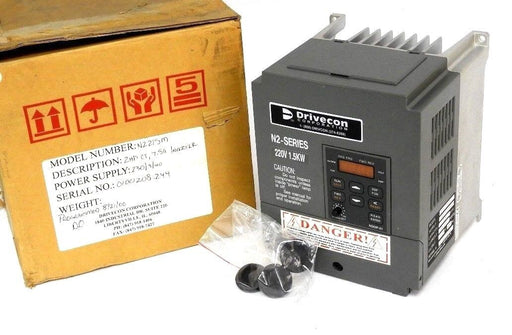 NIB DRIVECON VFN2-215-M DRIVE N2-SERIES 230/1-3/50-60, VFN2215M, NDOP-01 KEYPAD