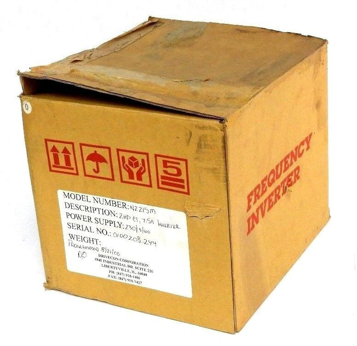 NIB DRIVECON VFN2-215-M DRIVE N2-SERIES 230/1-3/50-60, VFN2215M, NDOP-01 KEYPAD