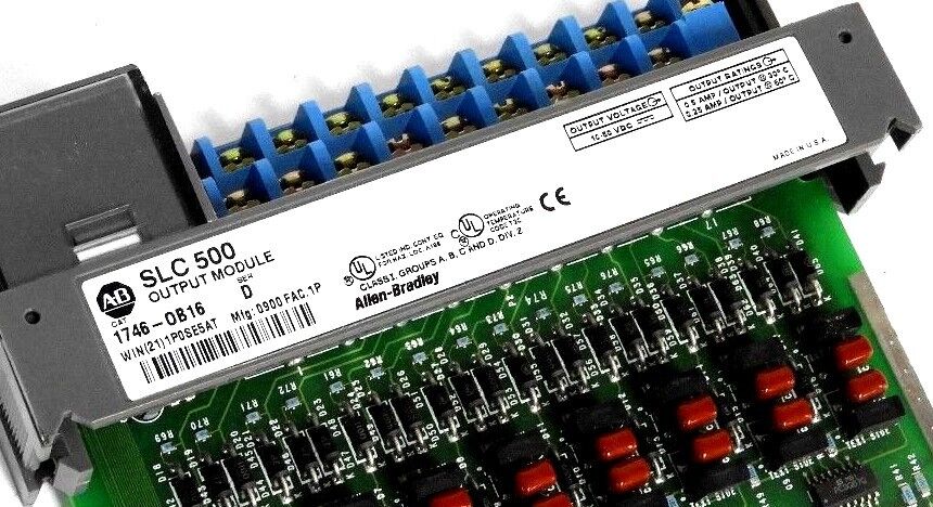 NEW ALLEN BRADLEY 1746-0B16 SER.D OUTPUT MODULE 17460B16