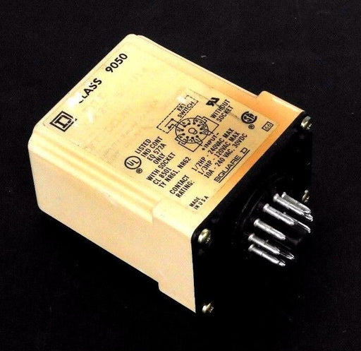 SQUARE D 9050-JCK2F.5V14 TIMER RELAY SER. A, 10A, 240VAC