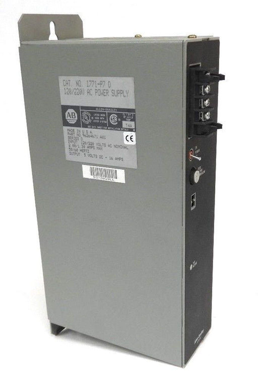 ALLEN BRADLEY 1771-P7 D POWER SUPPLY 1771P7, 120/220V SER. D REV. A01