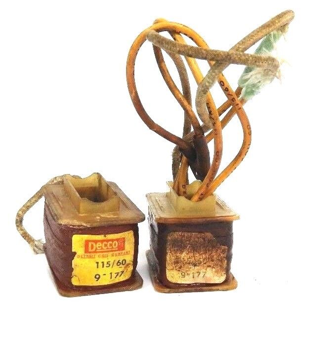 LOT OF 2 DECCO 9-177 COILS 9177, 115/60