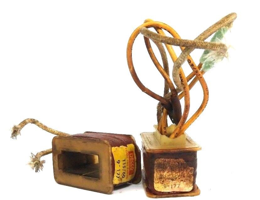 LOT OF 2 DECCO 9-177 COILS 9177, 115/60