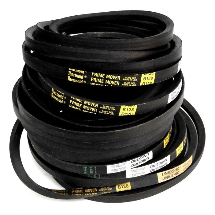LOT OF 6 NEW THERMOID PRIME MOVER B128 UNICORD BELTS