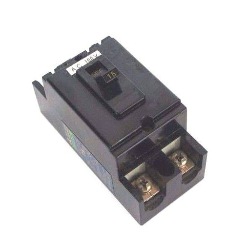 LOT OF 7 MITSUBISHI NF30-CB NO FUSE CIRUIT BREAKERS 15 AMP, 2P, 250V, NF30CB