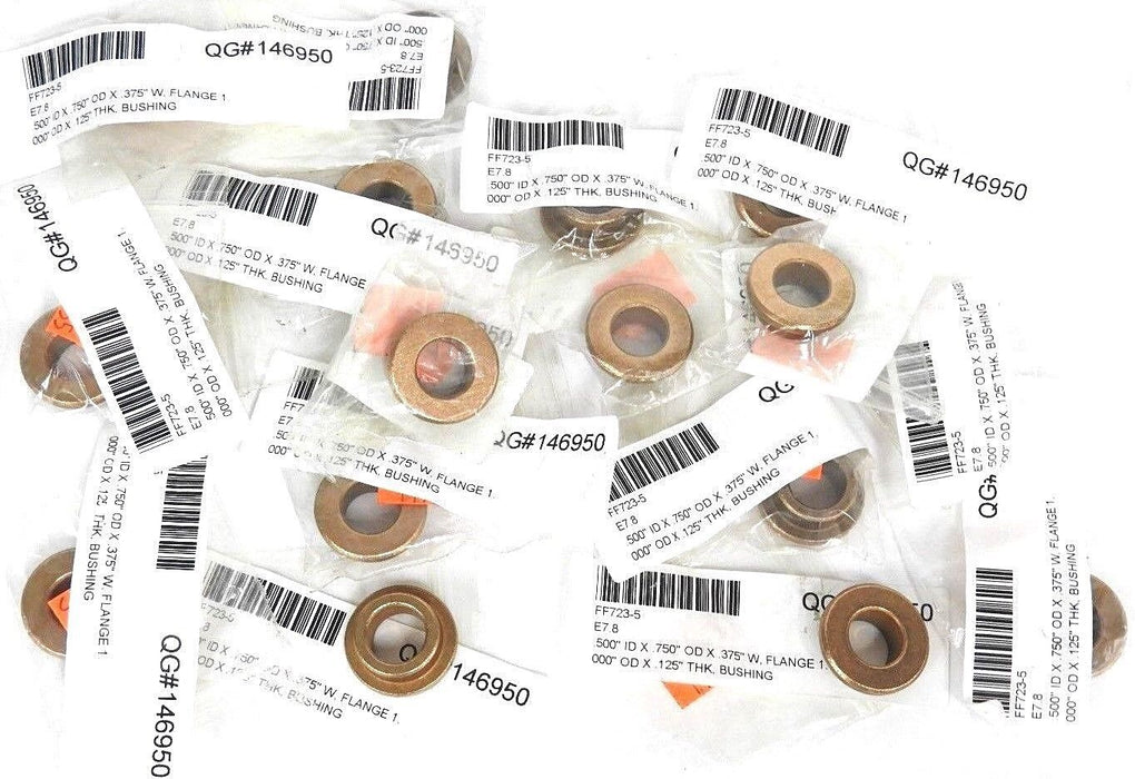 LOT OF 16 NEW ISOSTATIC FF723-5 FLANGES .500'' ID X .750'' OD X .375'' W