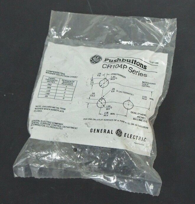 NEW GENERAL ELECTRIC CR104P SERIES PUSHBUTTON GEJ-6149B