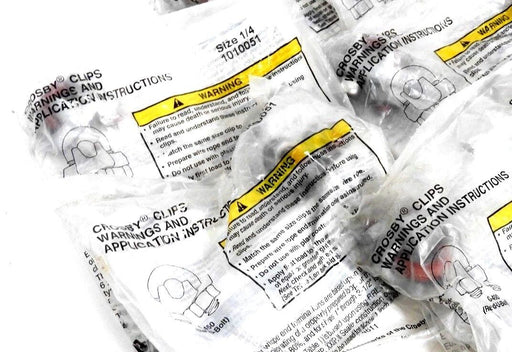 LOT OF 11 NEW CROSBY G-450 RED U BOLT WIRE ROPE CLIPS G450