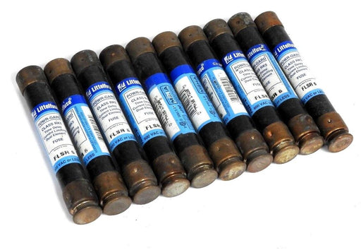 LOT OF 10 LITTELFUSE FLSR 6 POWR-GARD CLASS RK5 FUSES FLSR6