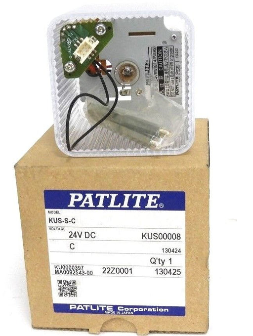 NIB PATLITE KUS-S-C CLEAR (WHITE) MODULE (BULB) KUSC 24VDC