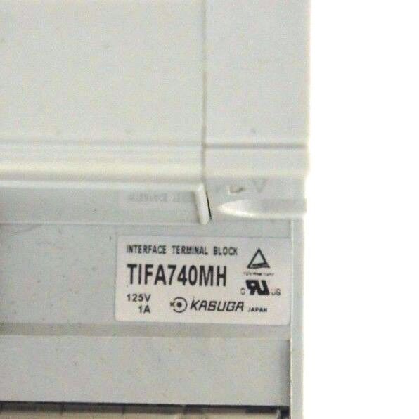 LOT OF 2 KASUGA TIFA740MH INTERFACE TERMINAL BLOCKS 125V 1A 40 PINS W/ CABLES