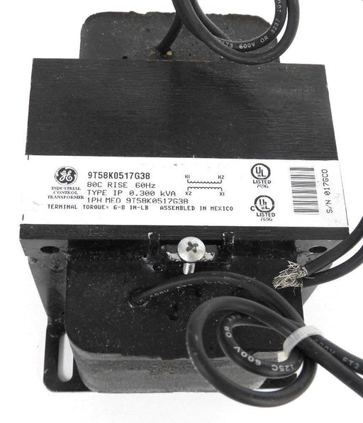 GE 9T58K0517G38 INDUSTRIAL CONTROL TRANSFORMER 60HZ, 1PH, 0.3KVA, TYPE IP