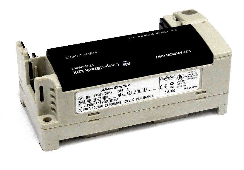 ALLEN BRADLEY 1790-TOW8X SER. A COMPACT BLOCK MODULE 1790T0W8X