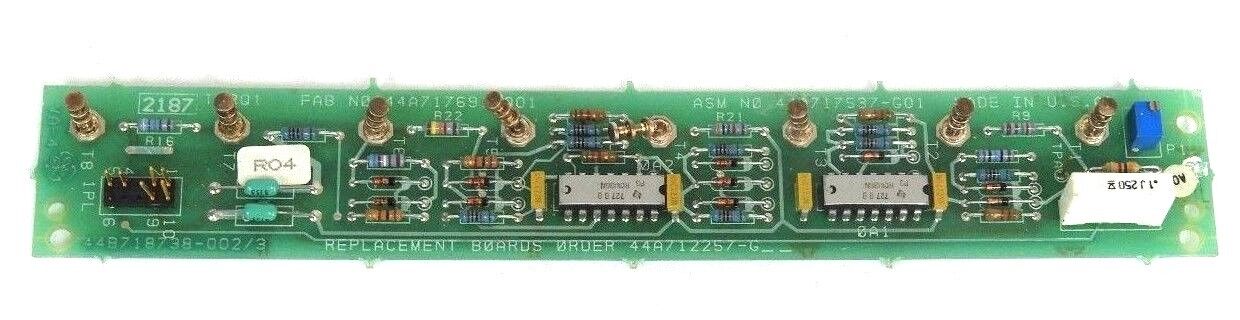 GENERAL ELECTRIC 44A717537-G01 PC BOARD FAB NO. 44A717691-001, 44B718738-002/3