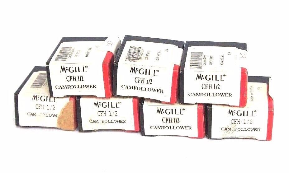LOT OF 7 NIB MCGILL CFH-1/2 CAM FOLLOWER STUDS 1/2" CFH1/2