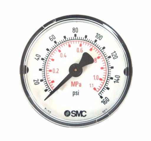 LOT OF 2 NIB SMC 111.12 2'' GAUGE 160PSI/BAR 1/4'' NPT CBM M5 4274866 ROHS