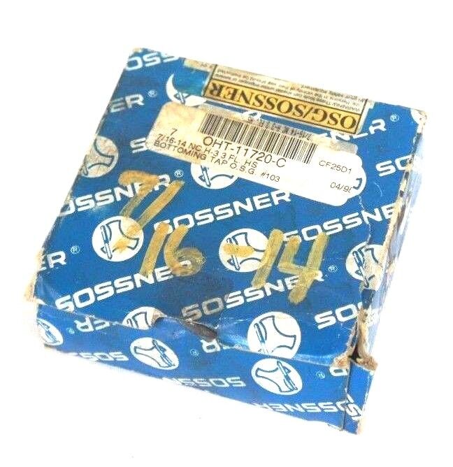 LOT OF 7 NEW SOSSNER OHT-11720-C BOTTOMING TAPS 7/16-14 NC