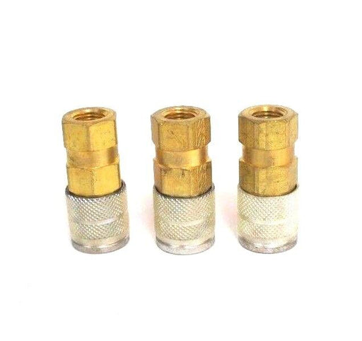 LOT OF 3 NEW HANSEN 21AS-25F QUICK CONNECT FITTINGS 1/4" FEMALE, 21AS25F