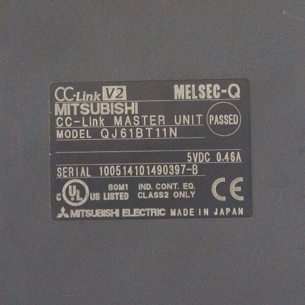 MITSUBISHI QJ61BT11N CC-LINK MASTER UNIT 5VDC, 0.46A, MELSEC-Q