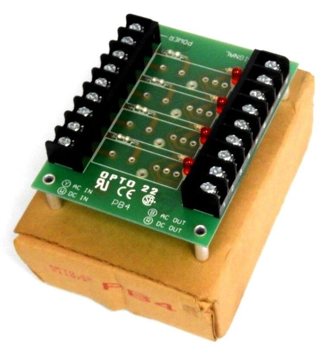 NIB OPTO 22 PB4 I/O OUTPUT BOARD 4-CHANNEL