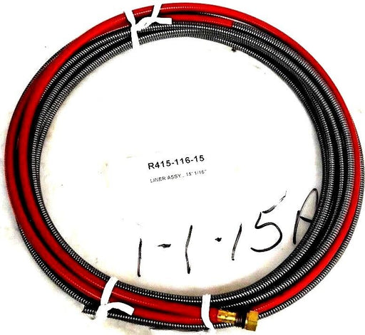NEW TREGASKISS R415-116-15 MIG GUN LINER ASSY. 15' 1/16" R41511615