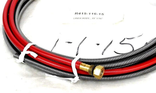 NEW TREGASKISS R415-116-15 MIG GUN LINER ASSY. 15' 1/16" R41511615