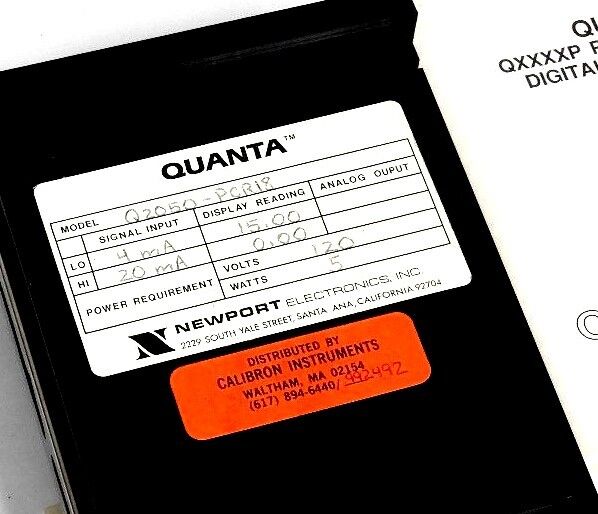 NIB NEWPORT QUANTA Q2050-PCR18 OPERATOR INTERFACE PANEL 4-20mA DC Q2050PCR18