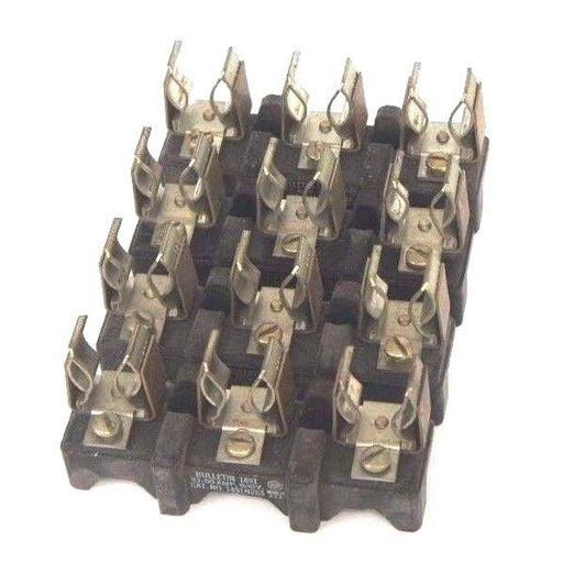 LOT OF 4 ALLEN BRADLEY 1491-N263 FUSE BLOCKS 31-60AMP, 600V, 3POLE, 1491N263