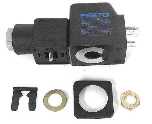 NEW FESTO MSW-48 SOLENOID COIL BEST NR. 3595 AC 48V 50HZ W/ B-12 PLUG