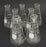 LOT OF 7 PYREX 4980 BEAKERS 500ML STOPPER NO. 7