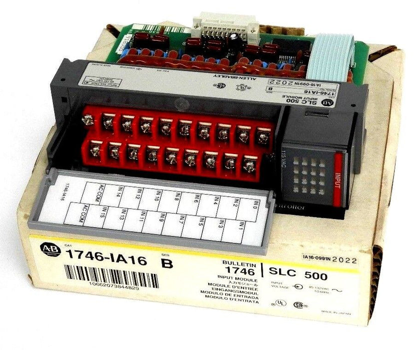 NIB ALLEN BRADLEY 1746-IA16 SER. B SLC 500 INPUT MODULE 1746IA16