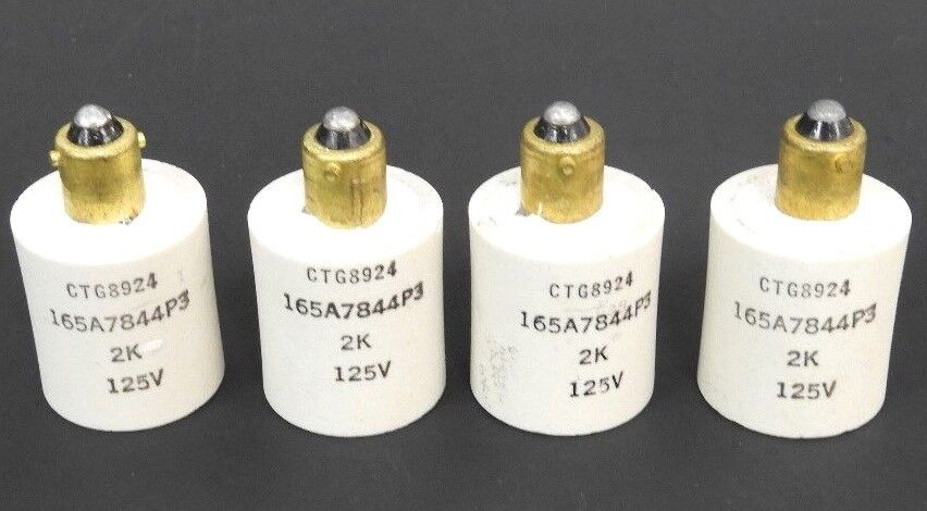 LOT OF 4 NEW GE INDUSTRIAL SOLUTIONS 165A7844P3 CERAMIC RESISTOR 2K, 125V