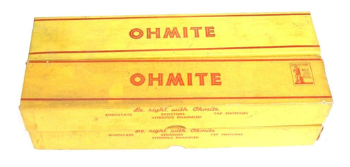 LOT OF 4 NIB OHMITE 0909 VITREOUS ENAMELED FIXED RESISTORS 225W, 1000 OHMS