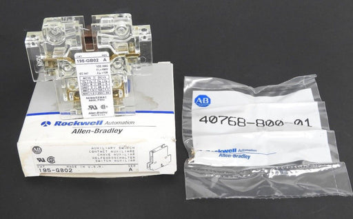 NIB ALLEN BRADLEY 195-GB02 AUXILIARY SWITCH 195GB02 SER. A