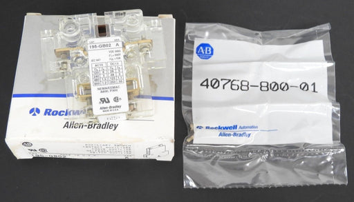 NIB ALLEN BRADLEY 195-GB02 AUXILIARY SWITCH 195GB02 SER. A