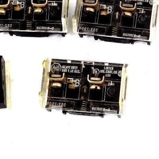 LOT OF 5 ALLEN BRADLEY 800T-XD2 CONTACT BLOCKS 800TXD2, SER. C