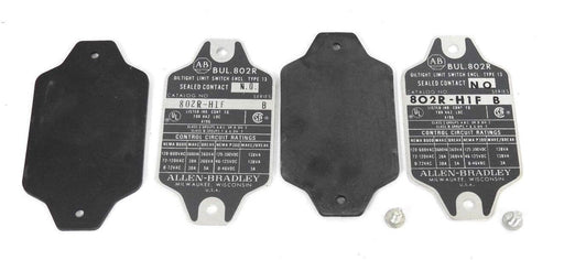 LOT OF 2 NEW ALLEN BRADLEY 802R-H1F SER. B PLATES 802RH1F