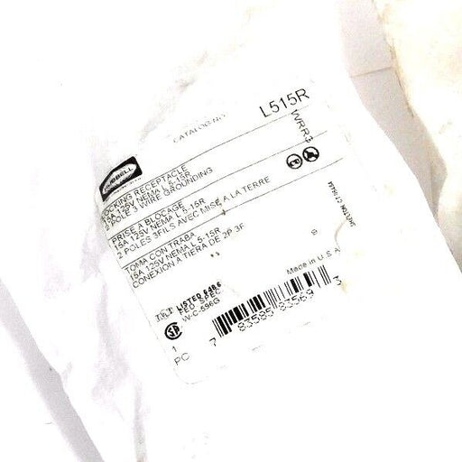LOT OF 2 NEW HUBBELL L515R LOCKING RECEPTACLES 15A, 125V