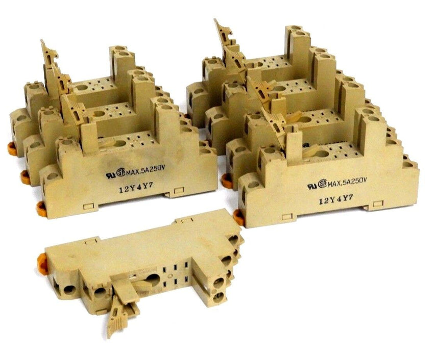 LOT OF 8 OMRON P7PF-08-E RELAY SOCKET BASES P7PF08E