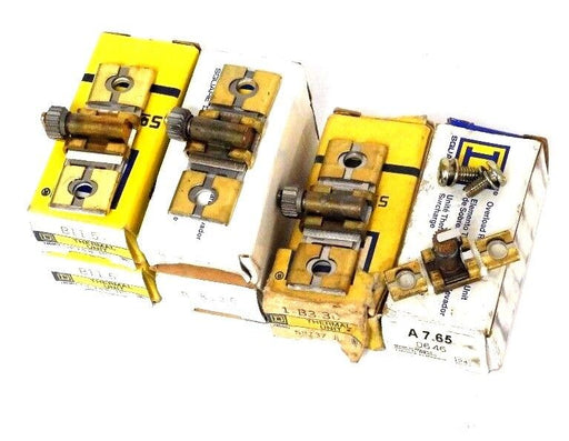 LOT OF 6 VARIOUS NIB SQUARE D B 8.20, B3.30, B11.5, A7.65 HEATER ELEMENTS