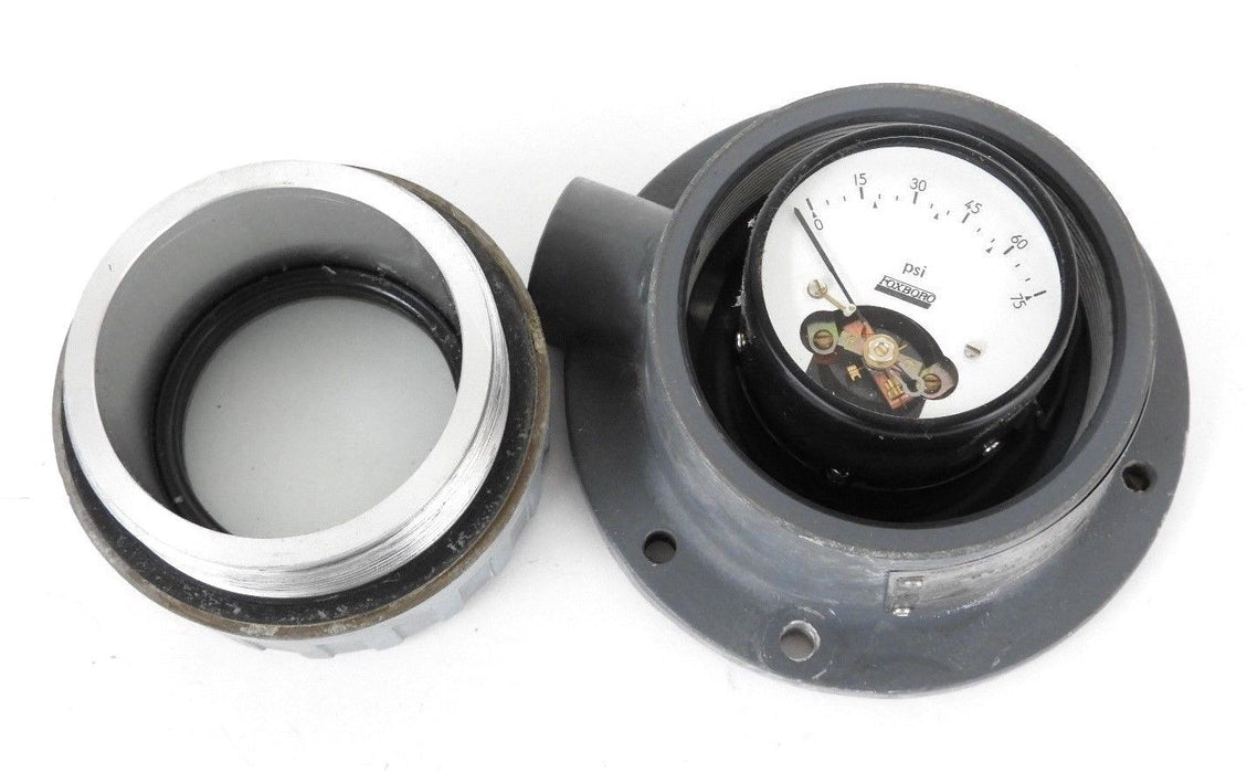 FOXBORO 65FS-FDJB-C FIELD MOUNTED INDICATING PRESSURE GAUGE 0-75PSI, 65FSFDJBC