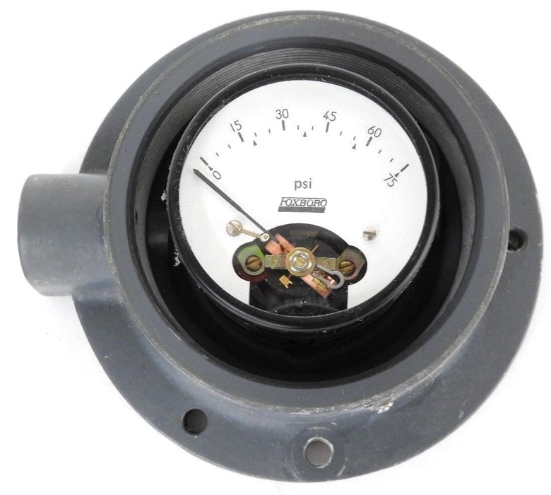 FOXBORO 65FS-FDJB-C FIELD MOUNTED INDICATING PRESSURE GAUGE 0-75PSI, 65FSFDJBC