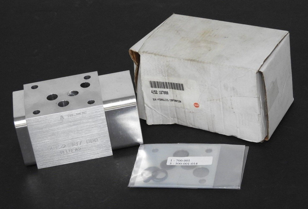 NEW SUN HYDRAULICS 4152187000 SOELNOID VALVE MANIFOLD BLOCK 0EE8-A2