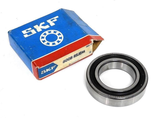 LOT OF 2 NEW SKF 6008RSJEM DEEP GROOVE BALL BEARINGS 40MM X 68MM X 15MM