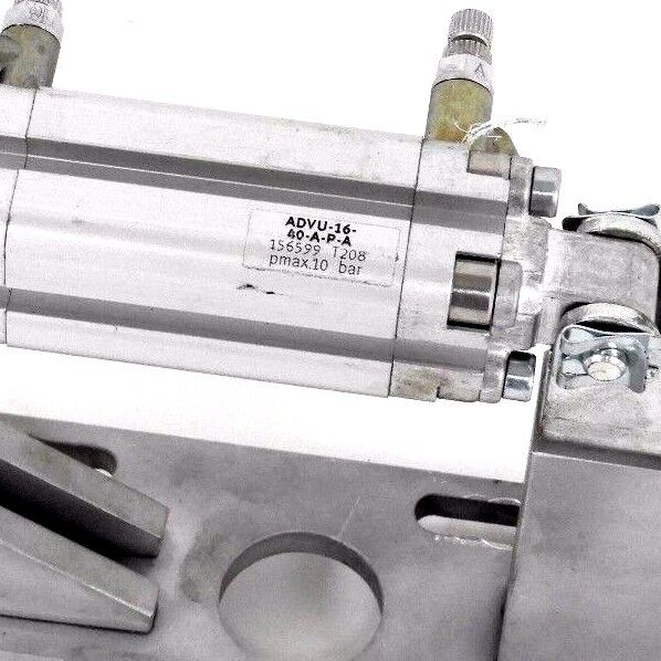 FESTO ADVU-16-40-A-P-A COMPACT CYLINDER W/ LEVER ASSEMBLY ADVU1640APA